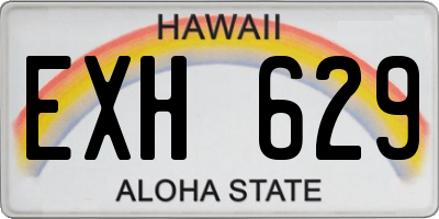 HI license plate EXH629