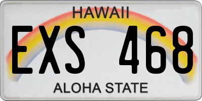 HI license plate EXS468