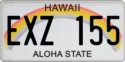 HI license plate EXZ155