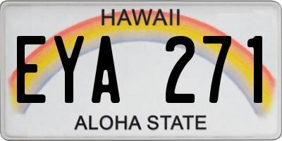 HI license plate EYA271