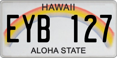 HI license plate EYB127