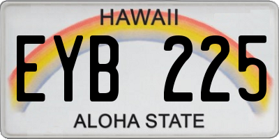 HI license plate EYB225