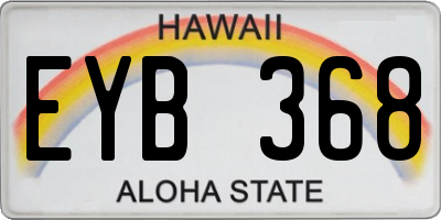 HI license plate EYB368