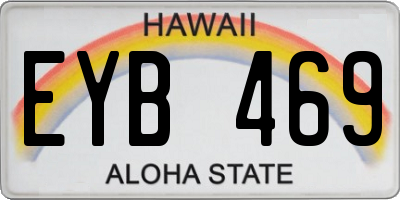 HI license plate EYB469