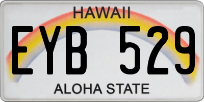 HI license plate EYB529