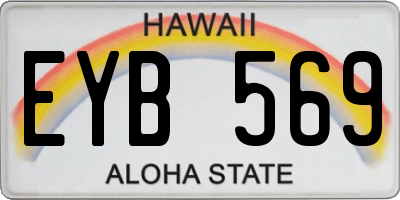 HI license plate EYB569