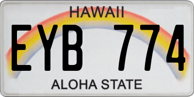 HI license plate EYB774