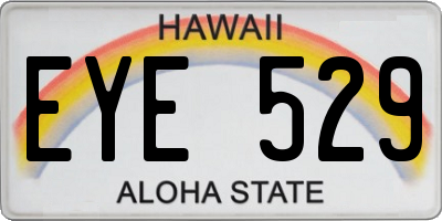 HI license plate EYE529