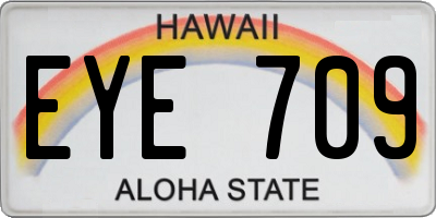 HI license plate EYE709