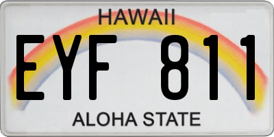 HI license plate EYF811