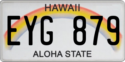 HI license plate EYG879