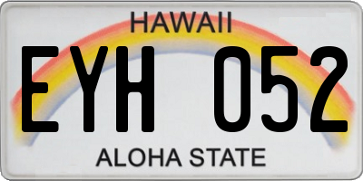 HI license plate EYH052