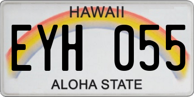 HI license plate EYH055