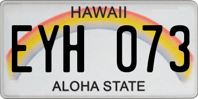 HI license plate EYH073