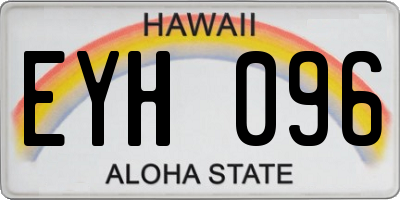 HI license plate EYH096