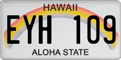HI license plate EYH109