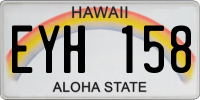 HI license plate EYH158