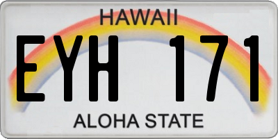 HI license plate EYH171
