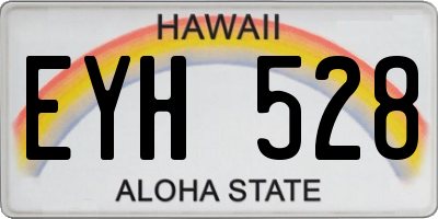 HI license plate EYH528