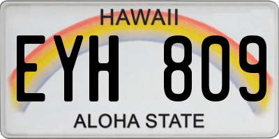 HI license plate EYH809