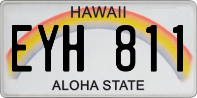 HI license plate EYH811