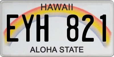 HI license plate EYH821