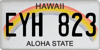 HI license plate EYH823