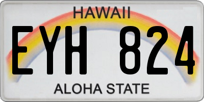 HI license plate EYH824