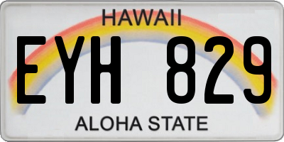 HI license plate EYH829