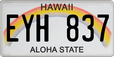 HI license plate EYH837