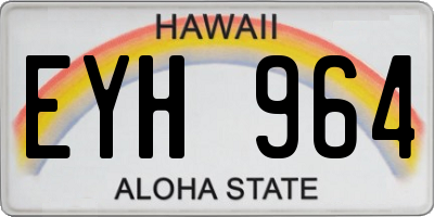 HI license plate EYH964