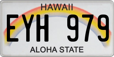 HI license plate EYH979