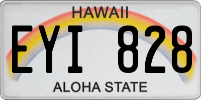 HI license plate EYI828