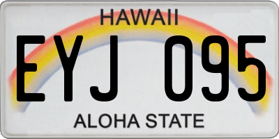 HI license plate EYJ095