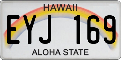 HI license plate EYJ169