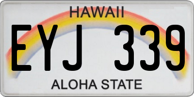 HI license plate EYJ339