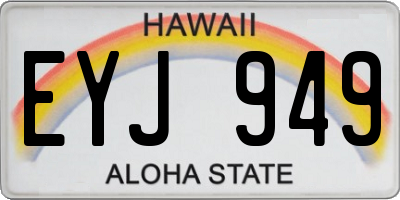 HI license plate EYJ949