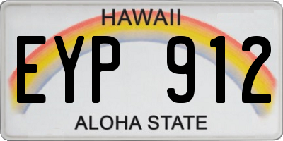 HI license plate EYP912