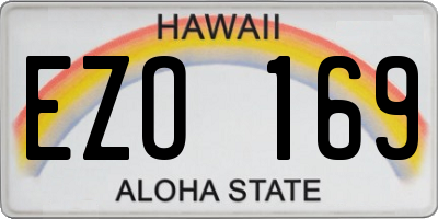 HI license plate EZO169