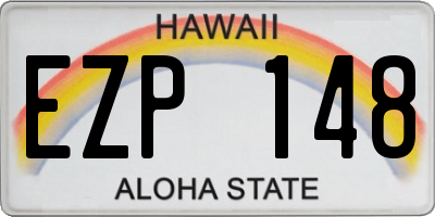 HI license plate EZP148