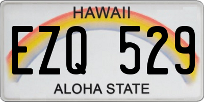 HI license plate EZQ529