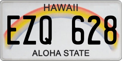 HI license plate EZQ628