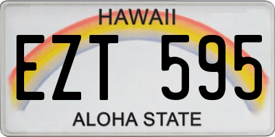 HI license plate EZT595