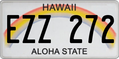 HI license plate EZZ272