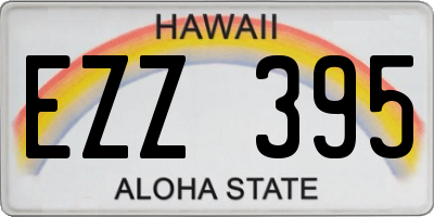 HI license plate EZZ395
