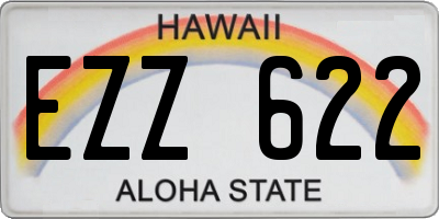 HI license plate EZZ622