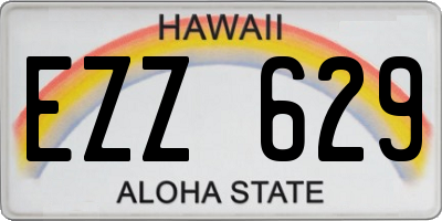 HI license plate EZZ629