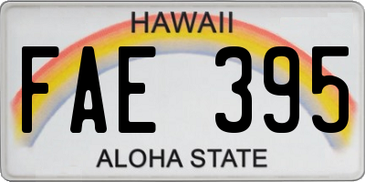 HI license plate FAE395