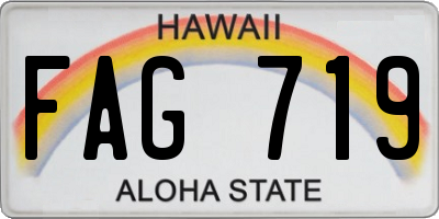 HI license plate FAG719