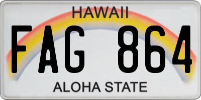 HI license plate FAG864